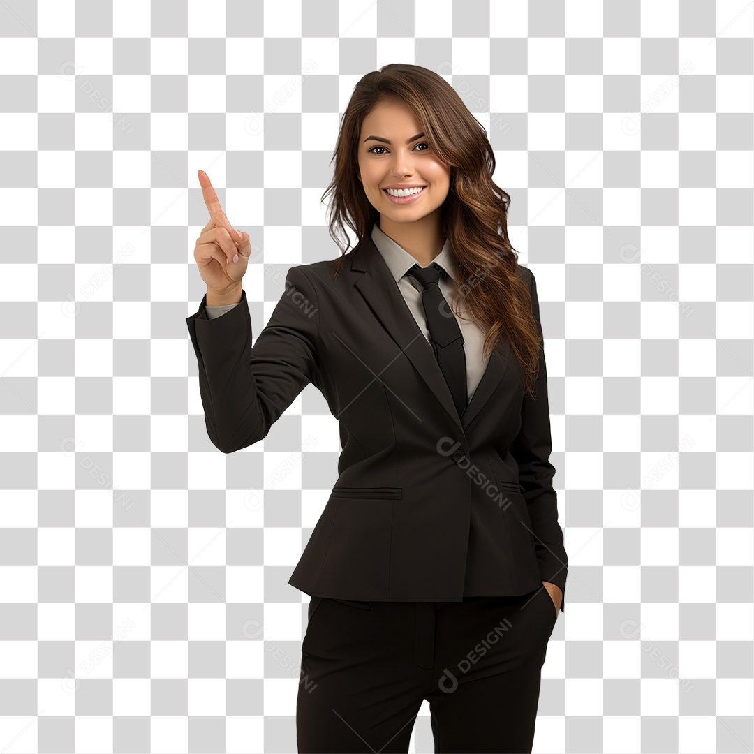 Mulher de Terno PNG Transparente