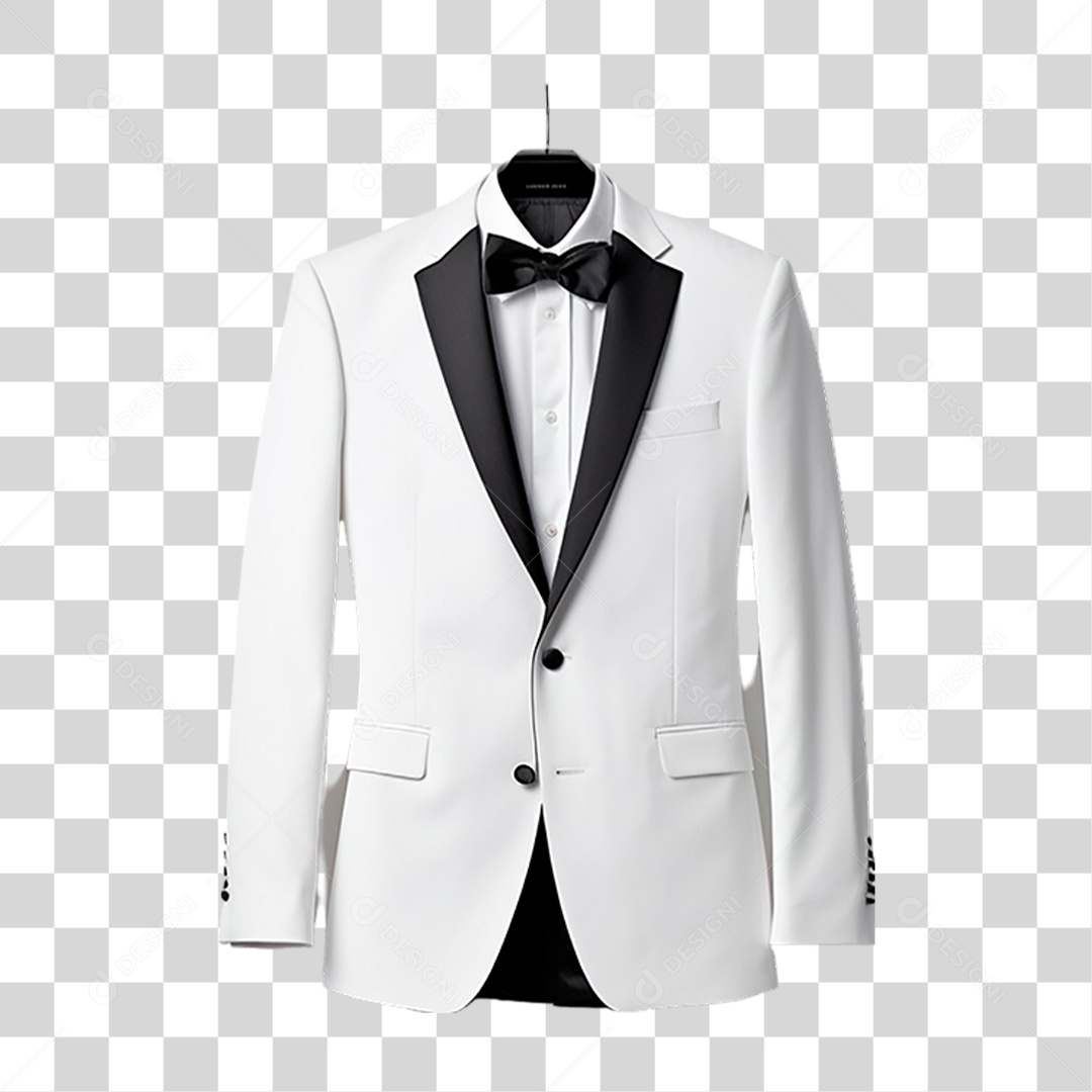 Terno Branco PNG Transparente