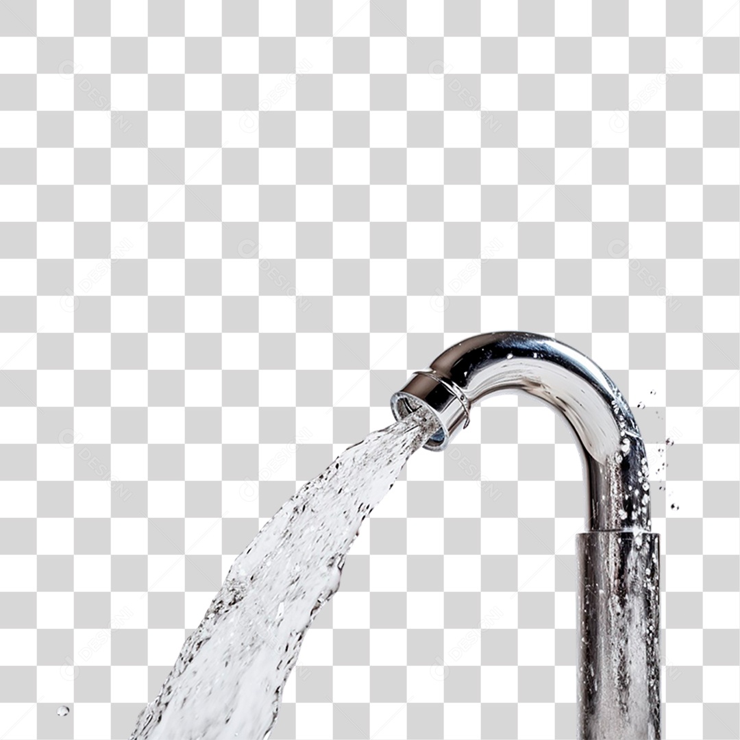Torneira Metálica PNG Transparente