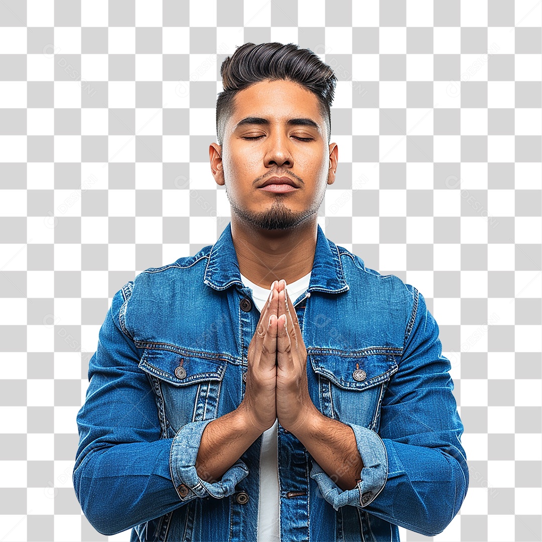 Mulher Orando Rezando PNG Transparente