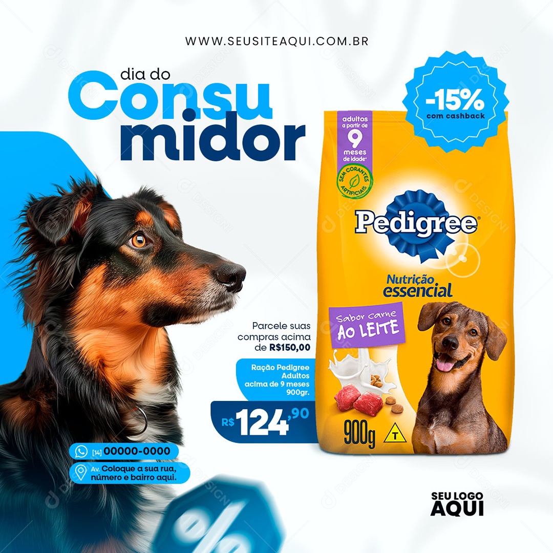 Feed Dia Do Consumidor 15 de Março Parcele suas Compras Social Media PSD Editável