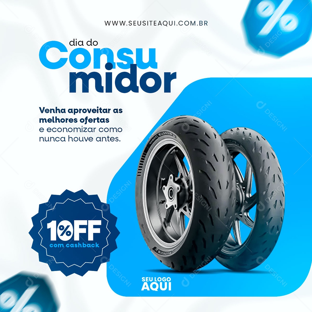 Feed Dia Do Consumidor 15 de Março Venha Aproveitar as Melhores Ofertas Social Media PSD Editável