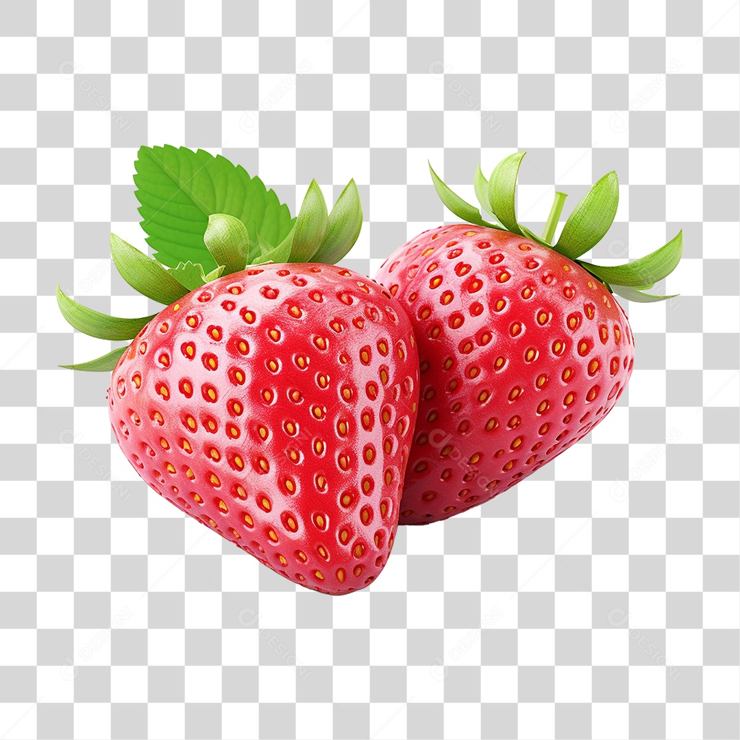 Fruta Morango PNG Transparente