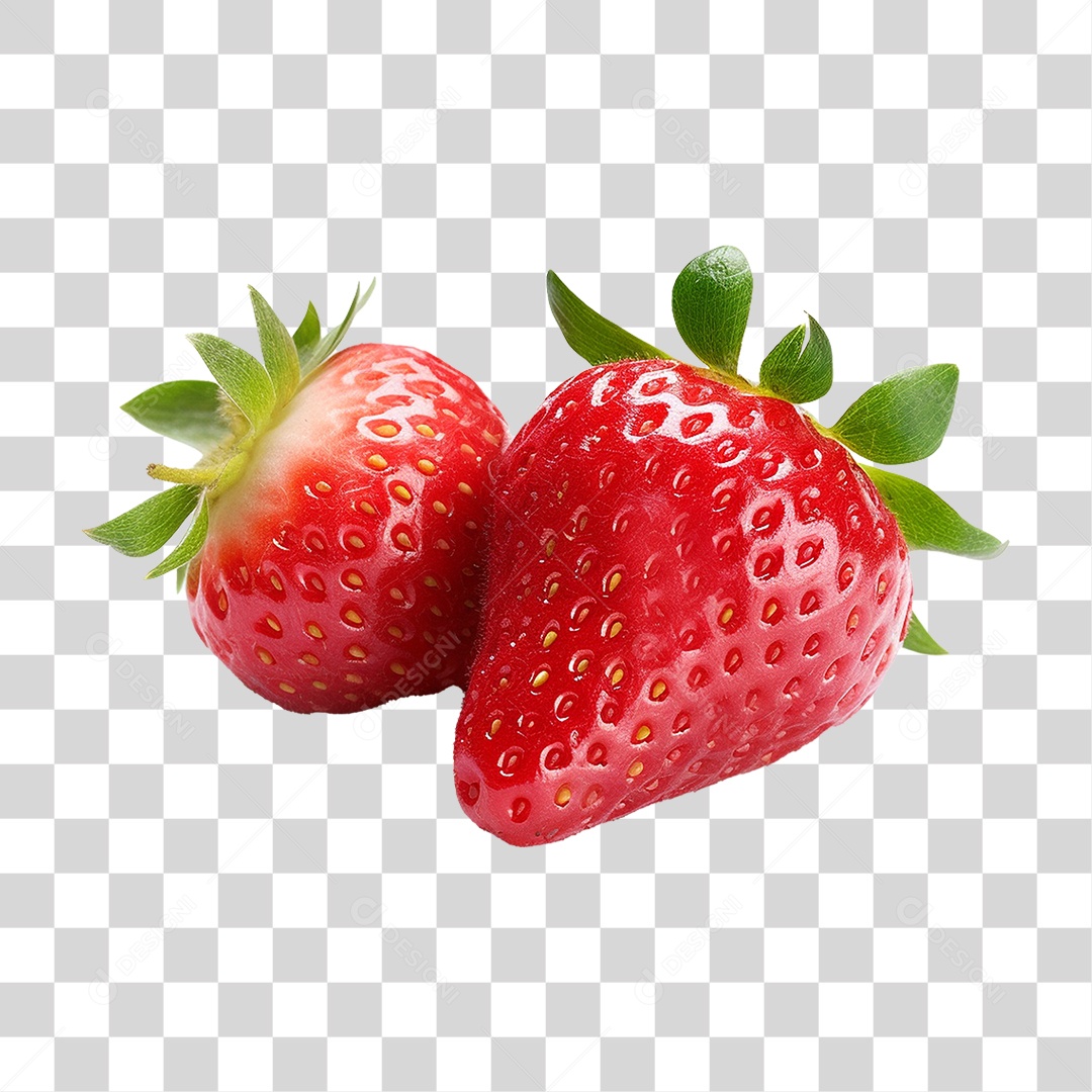 Fruta Morango PNG Transparente