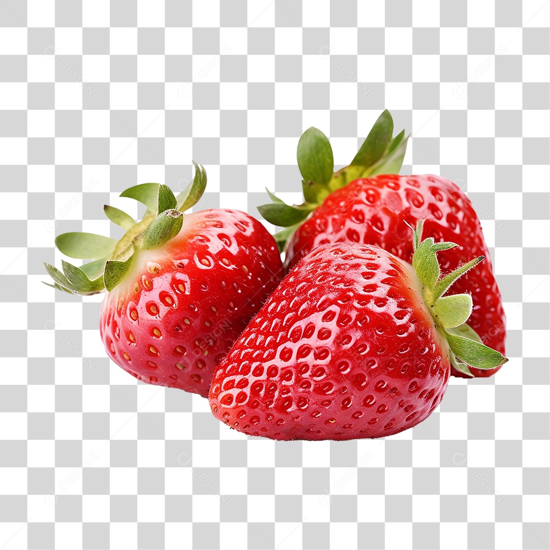 Fruta Morango PNG Transparente