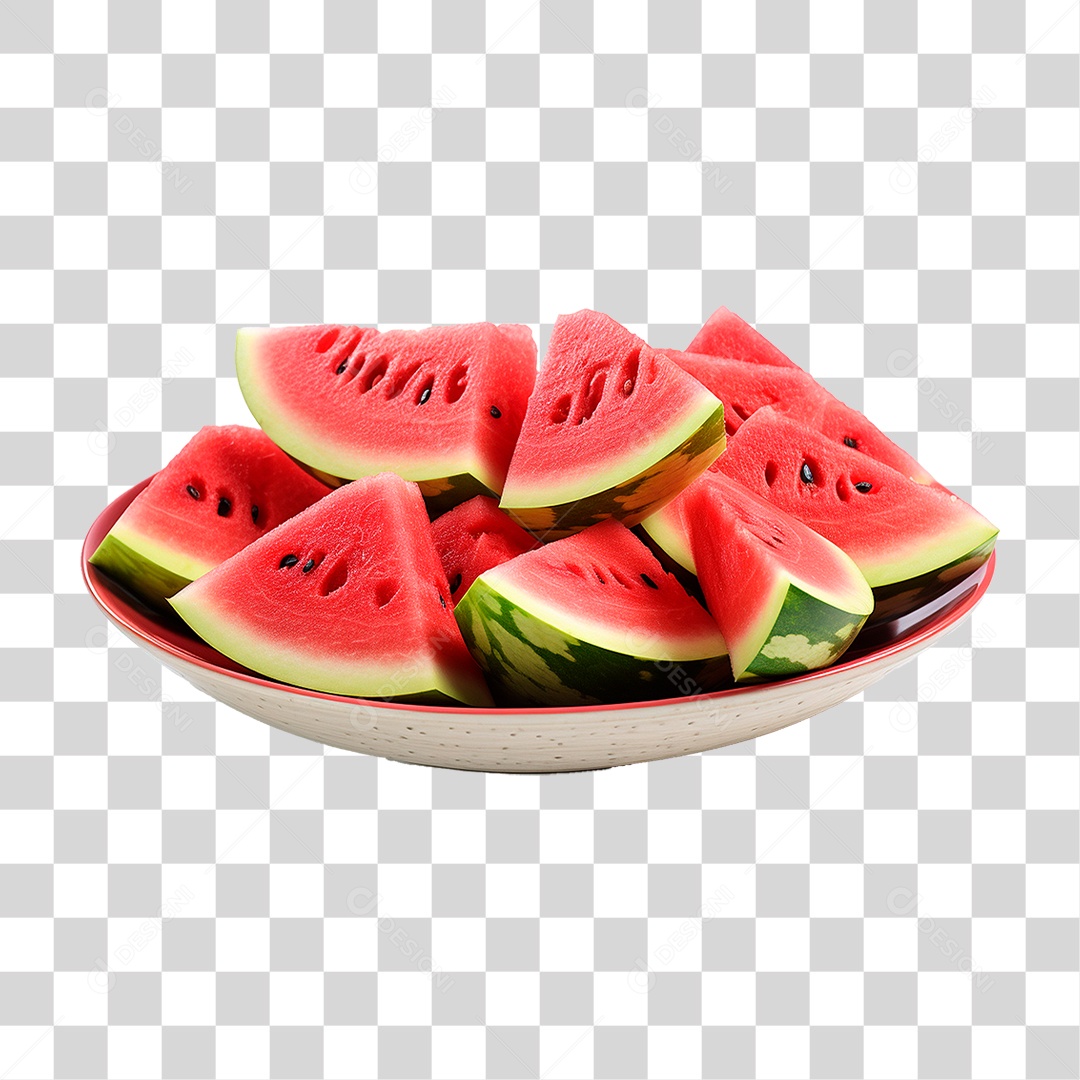 Fatia de Melancia PNG Transparente