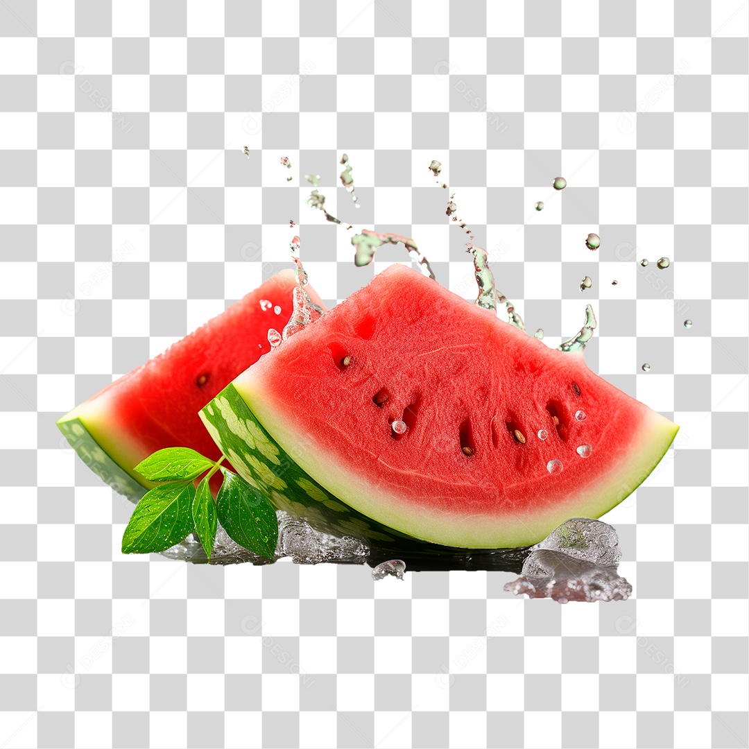 Fatia de Melancia PNG Transparente