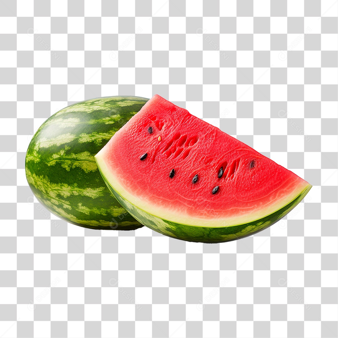 Fatia de Melancia PNG Transparente