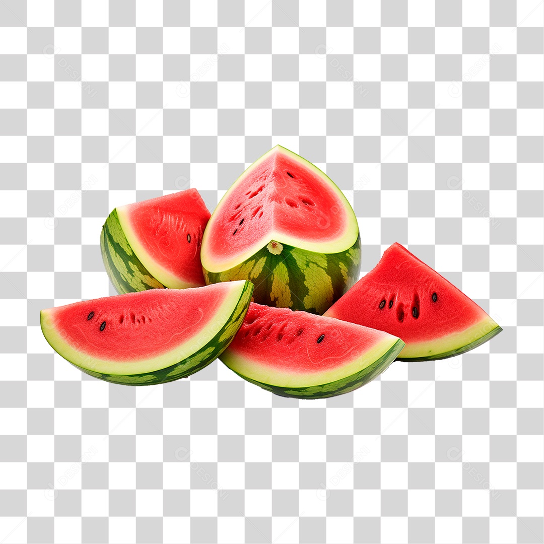 Fatia de Melancia PNG Transparente