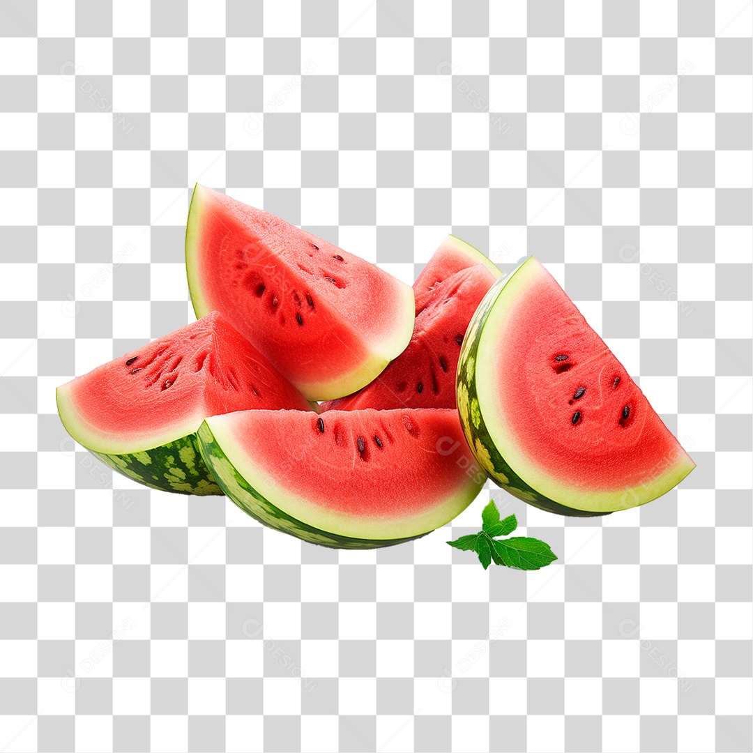 Fatia de Melancia PNG Transparente