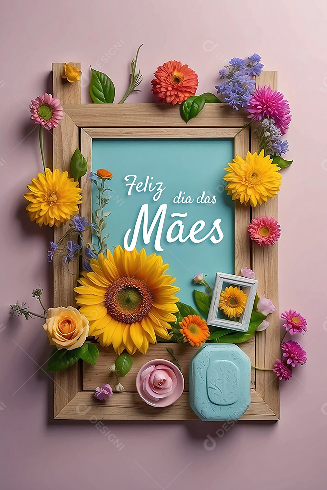 Dia das Mães Interação entre uma mãe feliz e seus filhos IA generativa