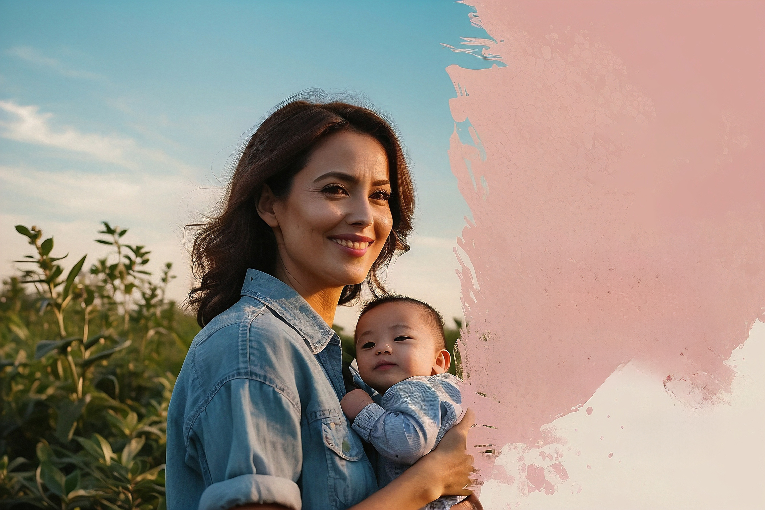 Dia das Mães Interação entre uma mãe feliz e seus filhos IA generativa