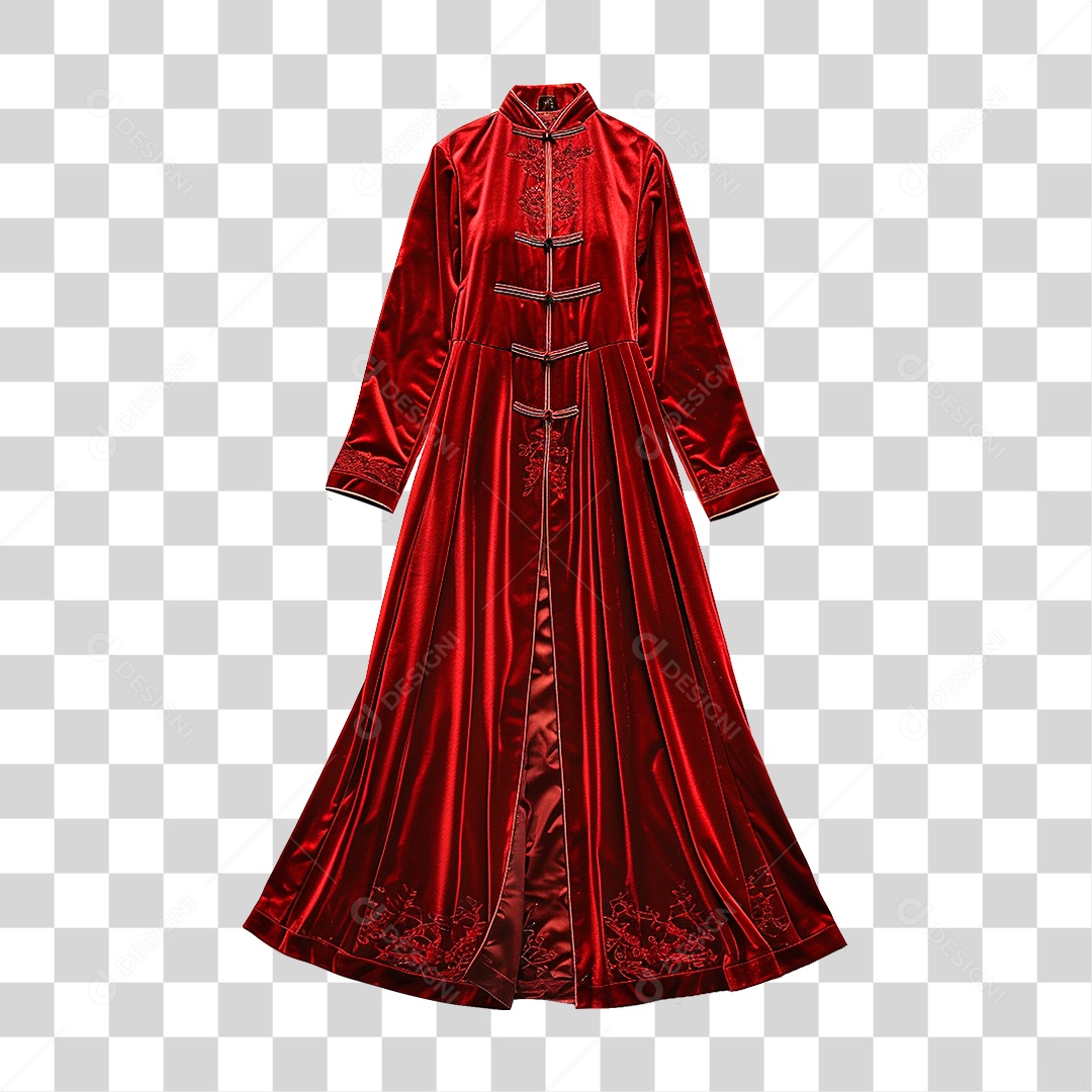 Vestido Vermelho PNG Transparente