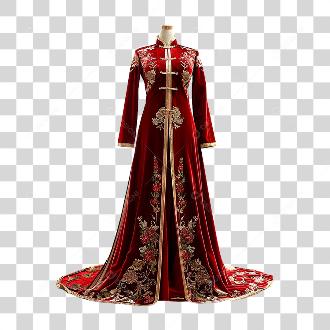 Vestido Vermelho PNG Transparente