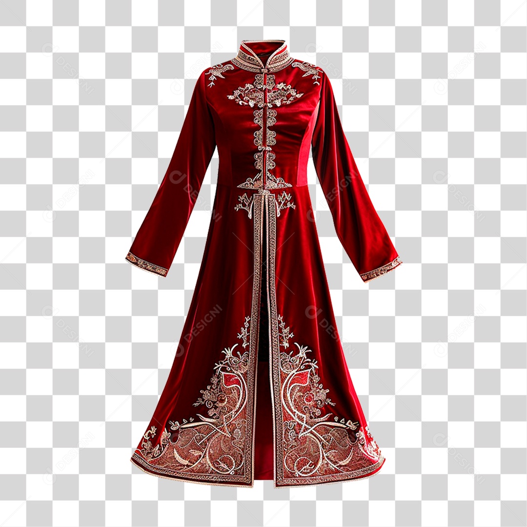 Vestido Vermelho PNG Transparente