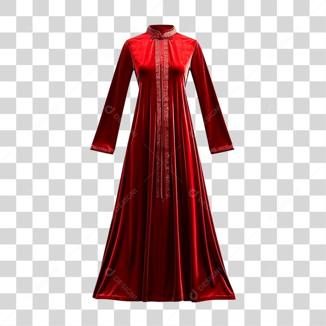 Vestido Vermelho PNG Transparente