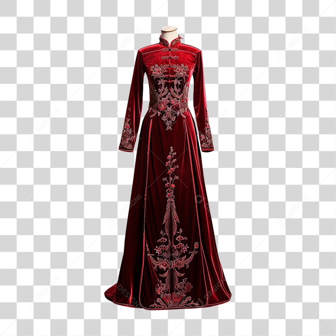 Vestido Vermelho PNG Transparente