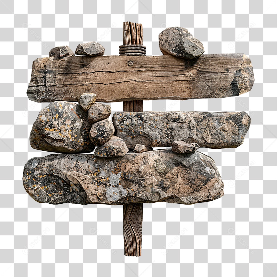 Placa de Pedra PNG Transparente