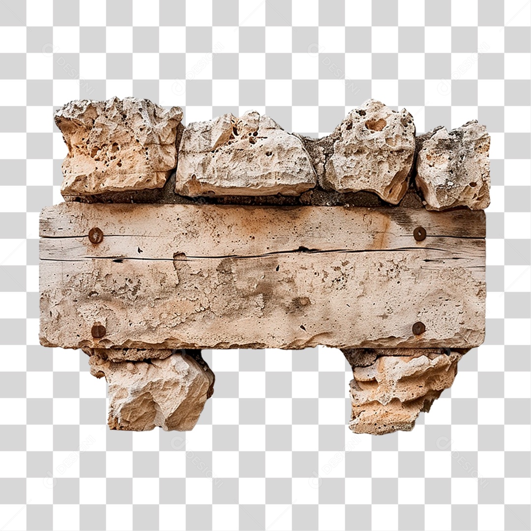 Placa de Pedra PNG Transparente