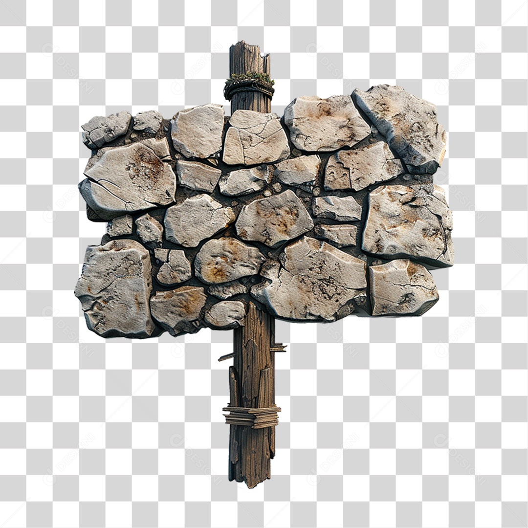 Placa de Pedra PNG Transparente