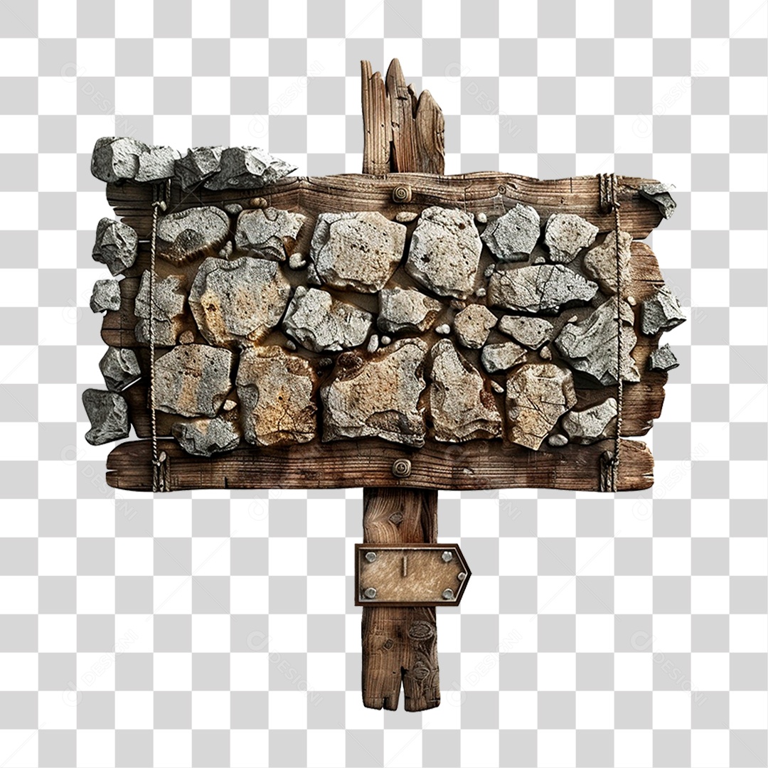 Placa de Pedra PNG Transparente