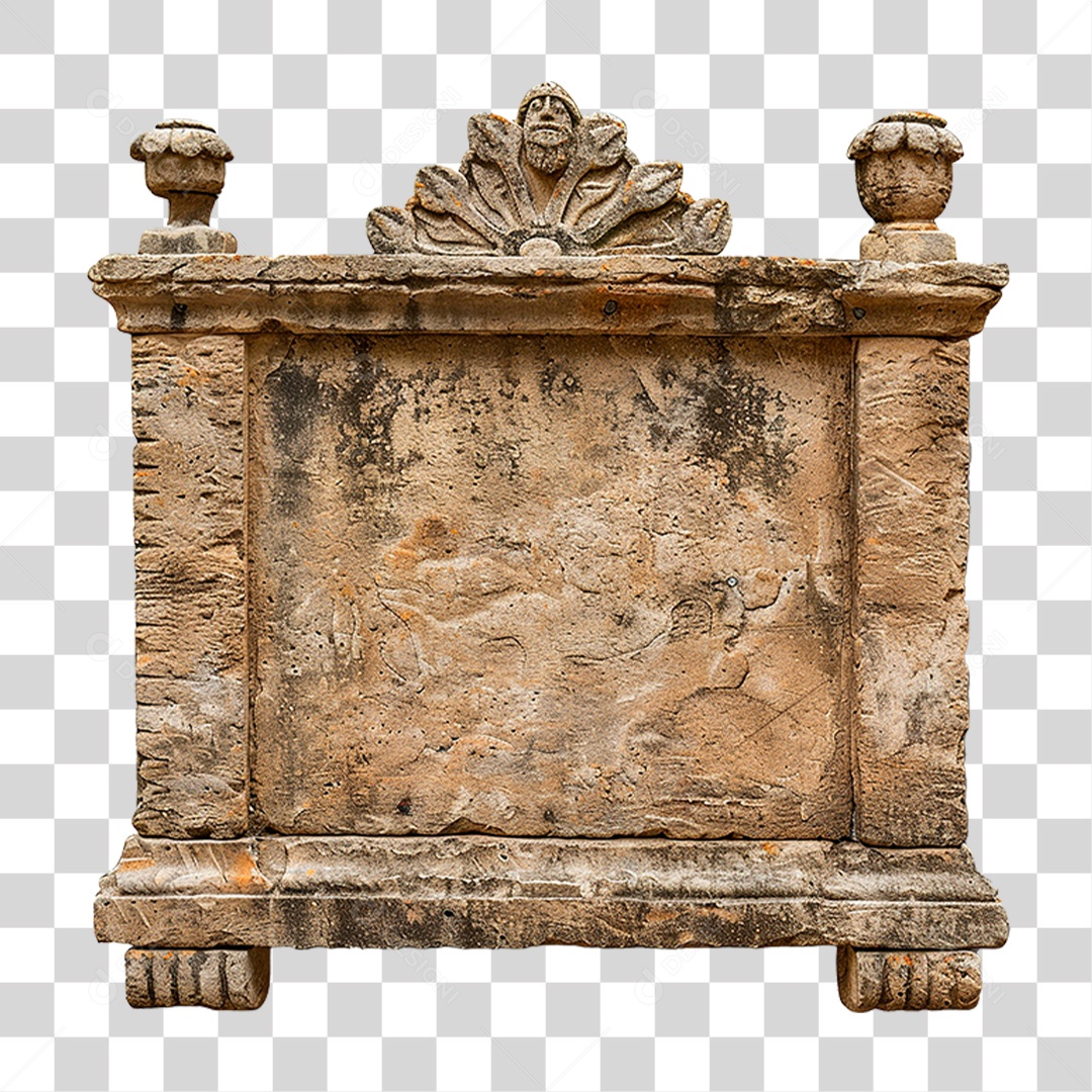 Placa de Pedra PNG Transparente