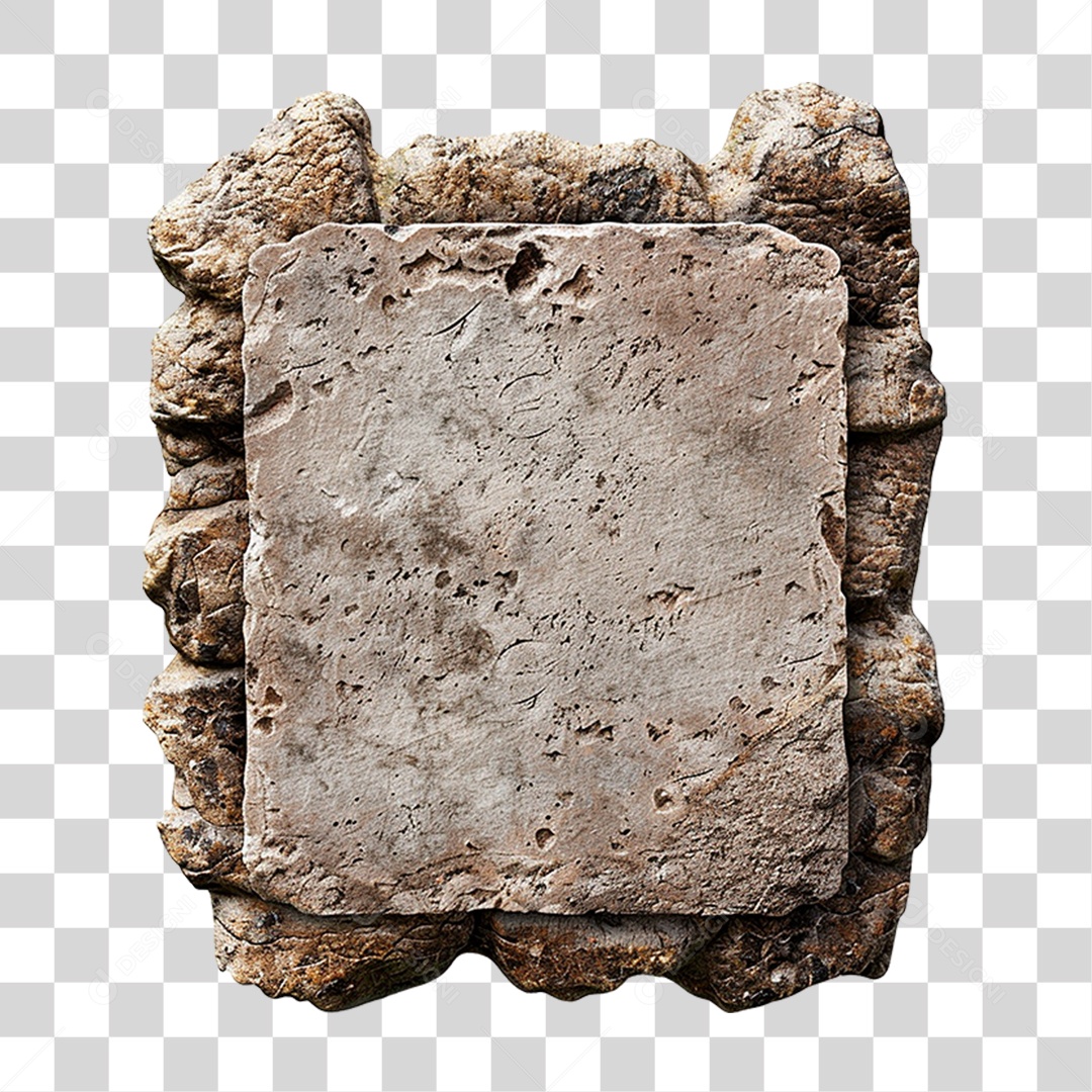 Placa de Pedra PNG Transparente