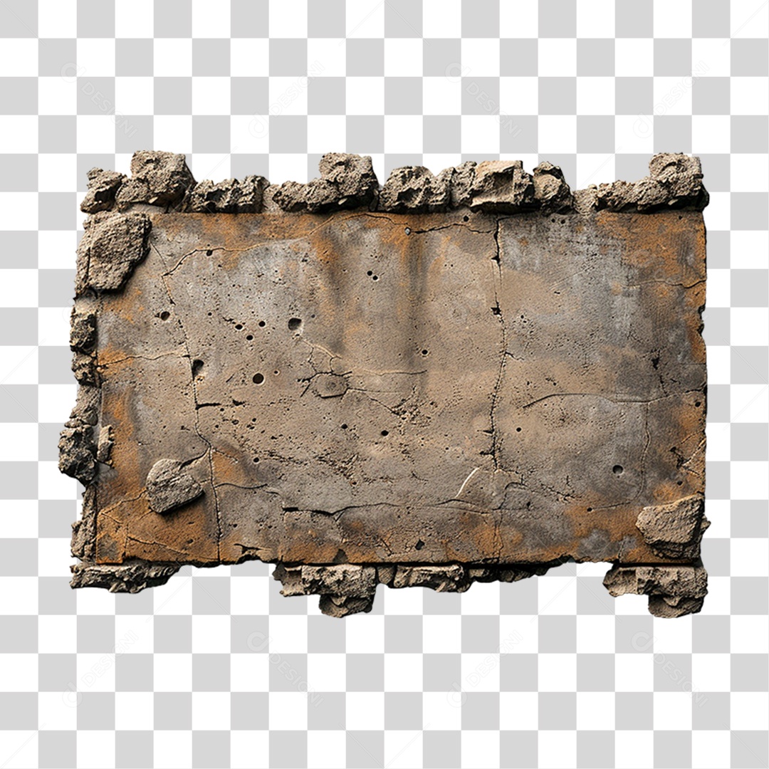 Placa de Pedra PNG Transparente