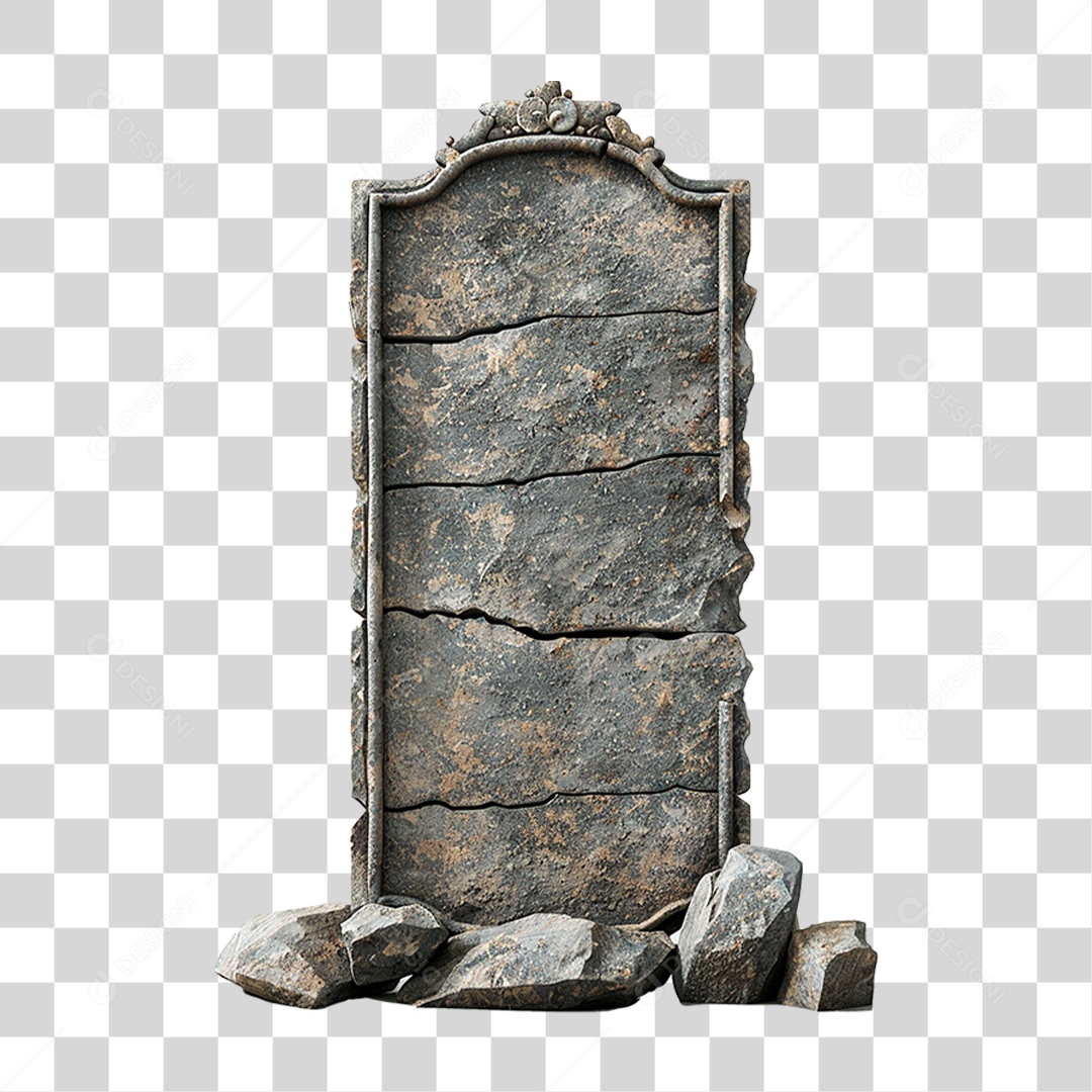 Placa de Pedra PNG Transparente