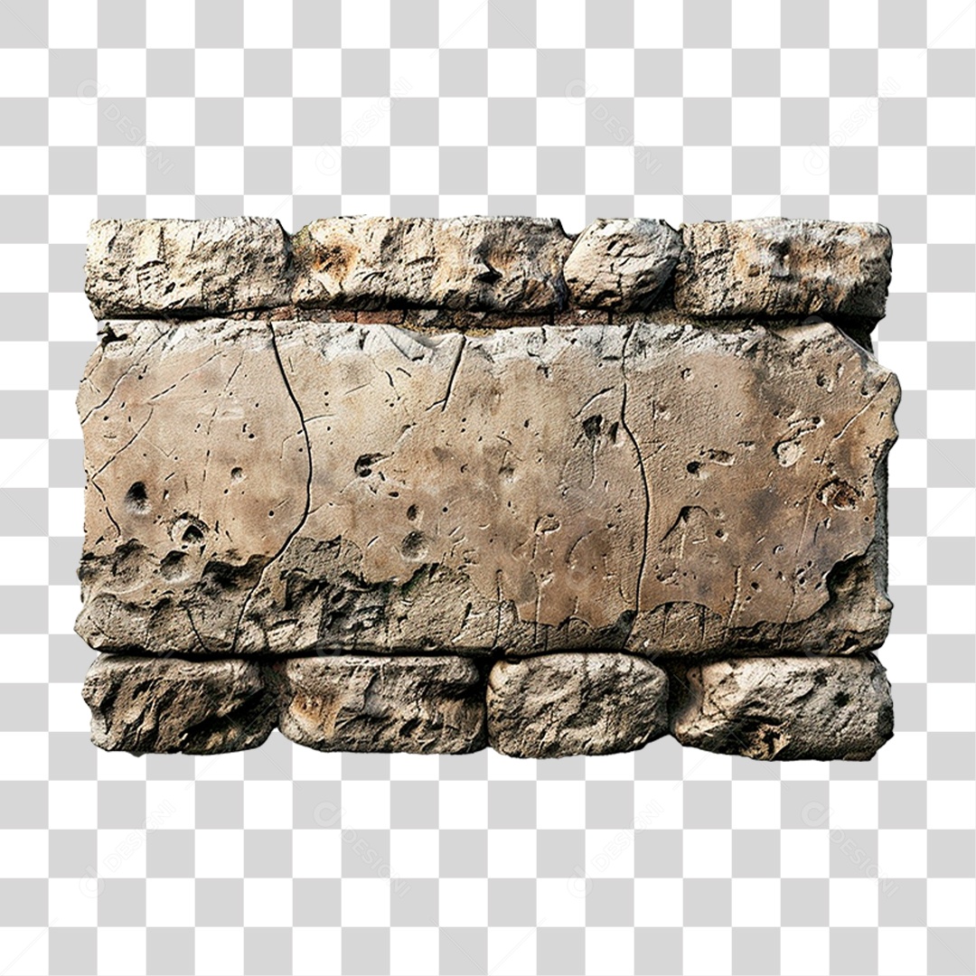 Placa de Pedra PNG Transparente
