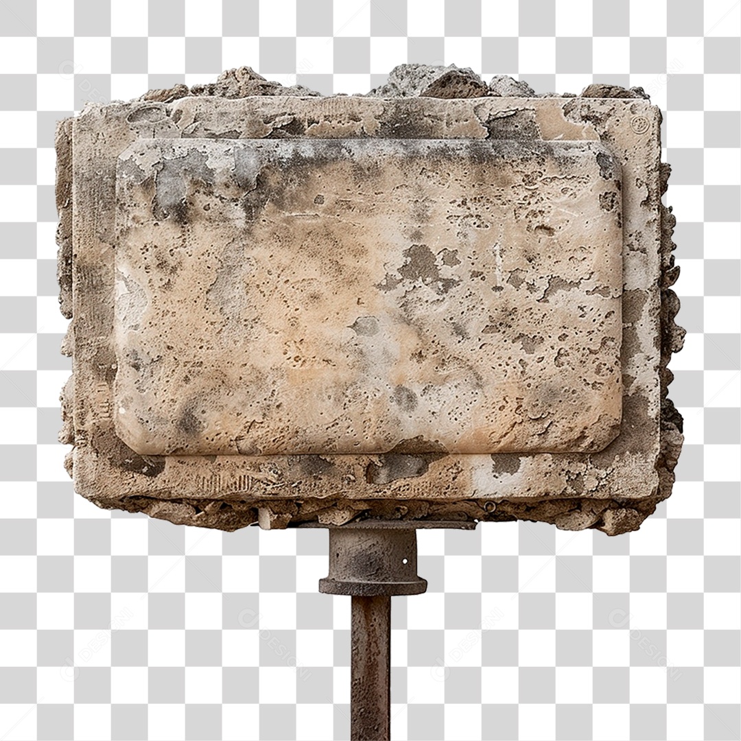 Placa de Pedra PNG Transparente