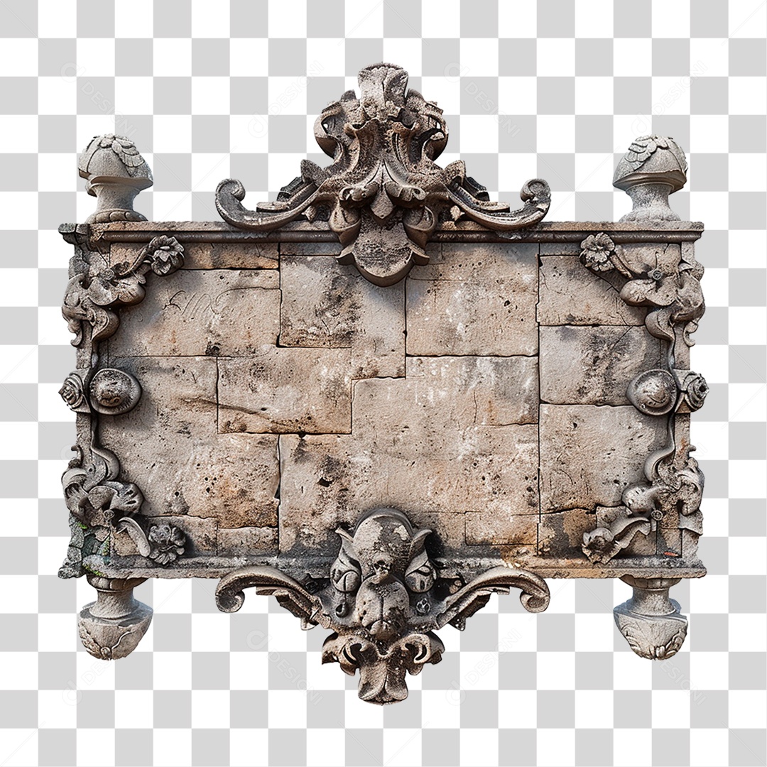 Placa de Pedra PNG Transparente