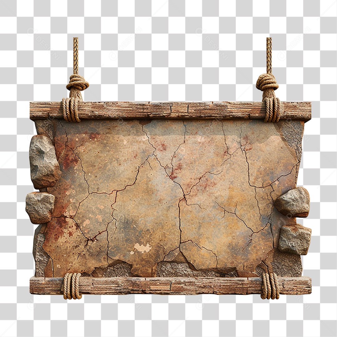 Placa de Pedra PNG Transparente