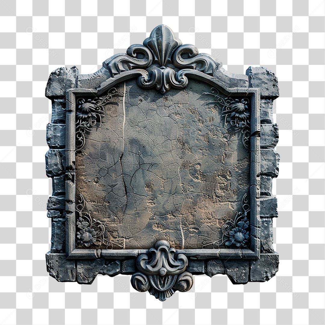 Placa de Pedra PNG Transparente