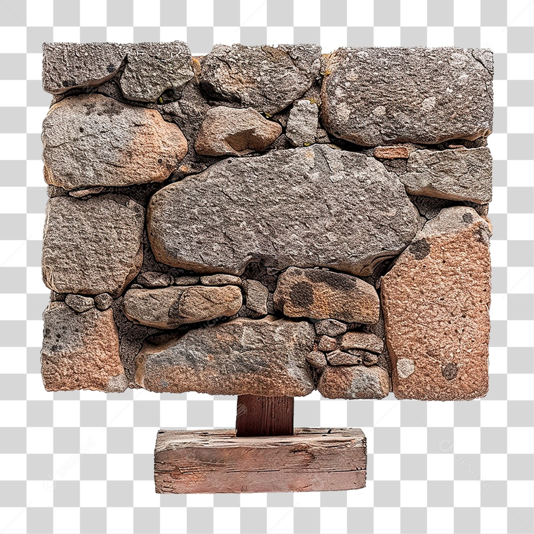 Placa de Pedra PNG Transparente