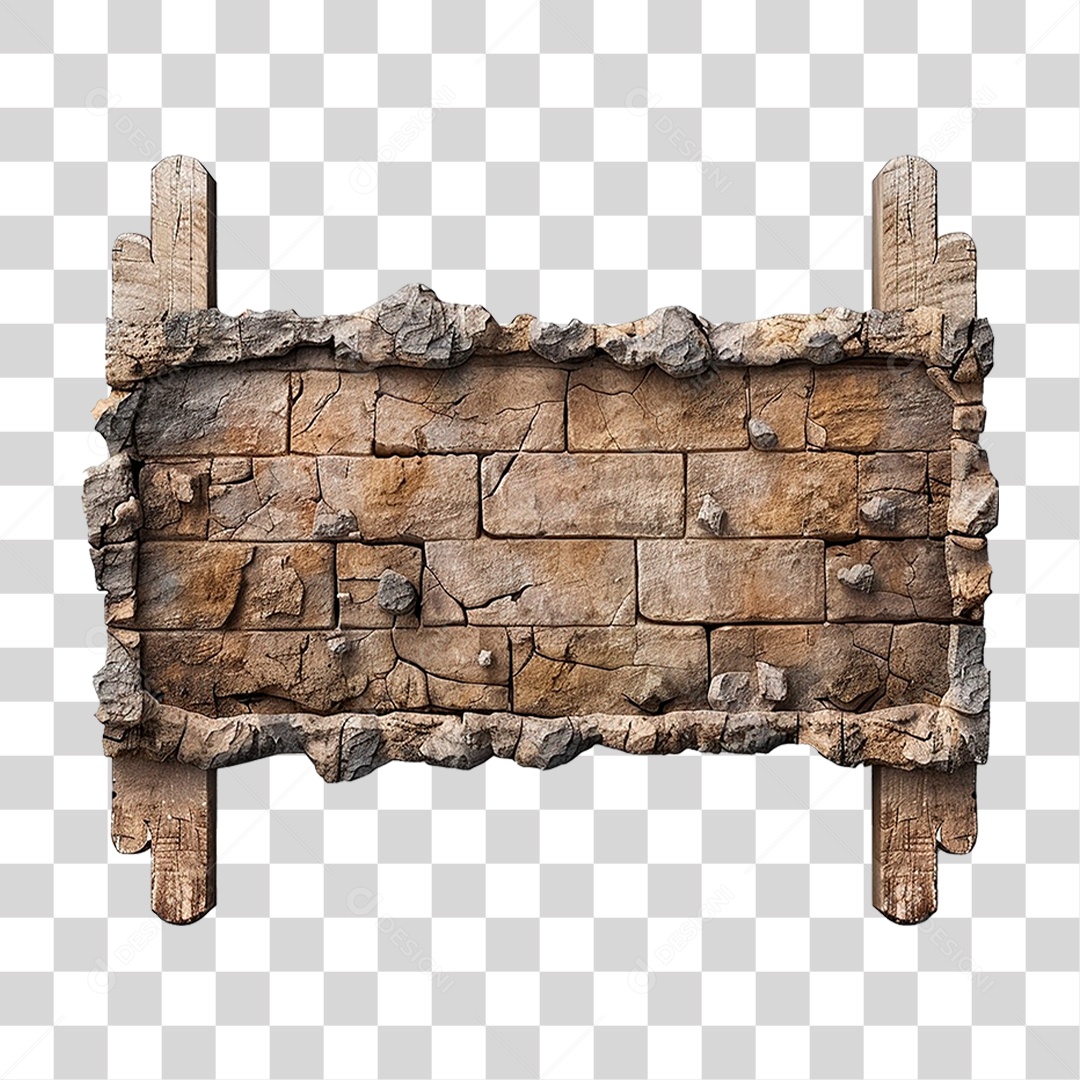 Placa de Pedra PNG Transparente