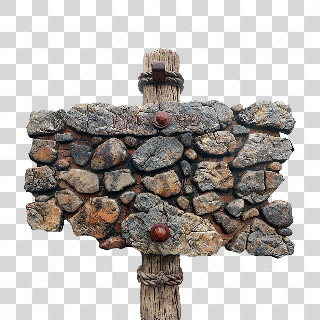 Placa de Pedra PNG Transparente