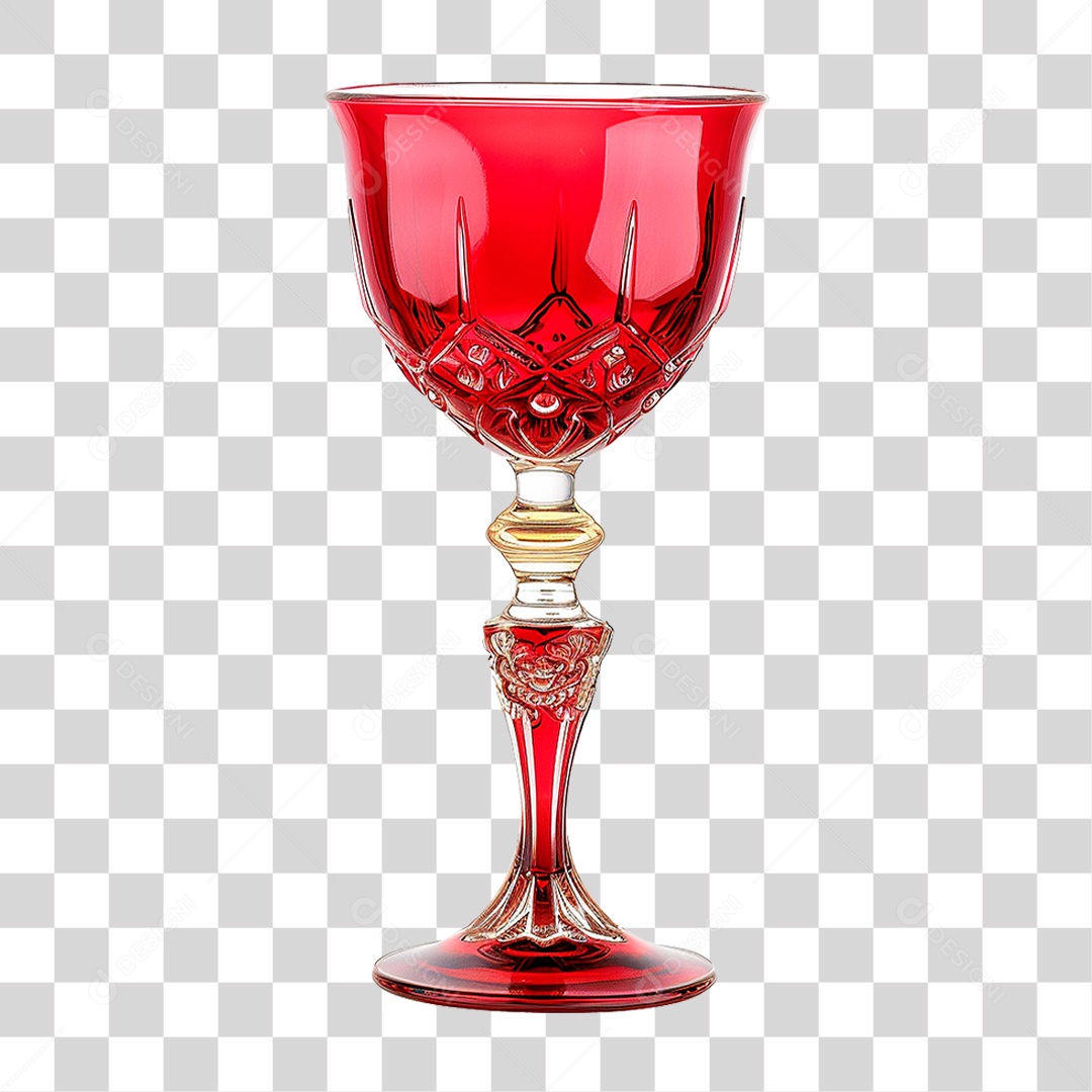 Cálice Vermelho PNG Transparente