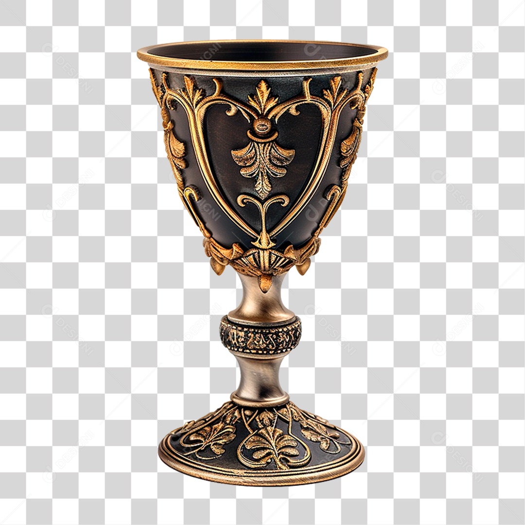 Cálice Dourado PNG Transparente