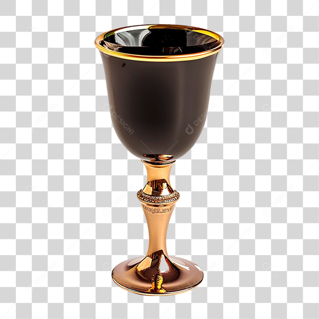 Cálice Dourado PNG Transparente