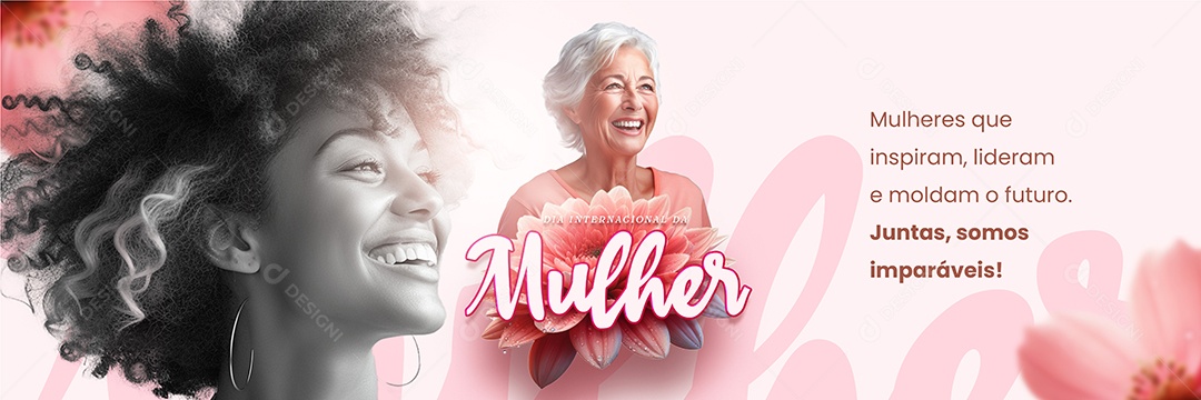 Carrossel Dia Internacional da Mulher Mulheres que inspiram Social Media PSD Editável