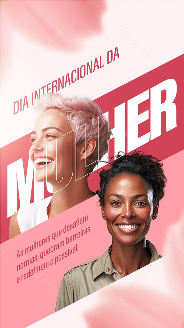 Story Dia Internacional da Mulher 8 de Março Social Media PSD Editável