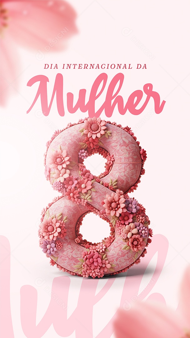 Story Dia Internacional da Mulher 8 de Março Social Media PSD Editável