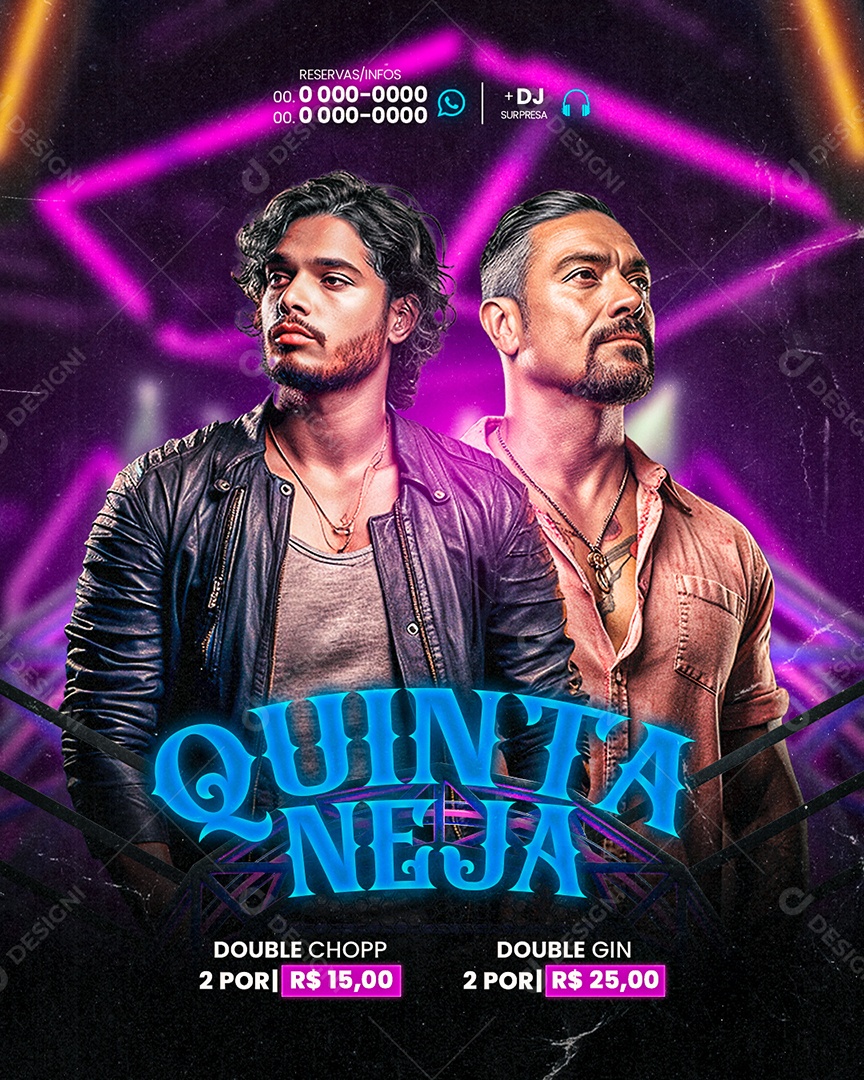 Flyer Quinta neja Social Media PSD Editável