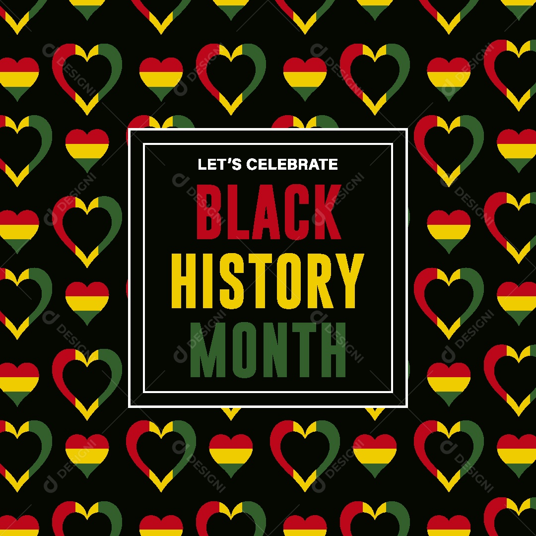 Mês da Historia Negra Ilustração Vetor EPS