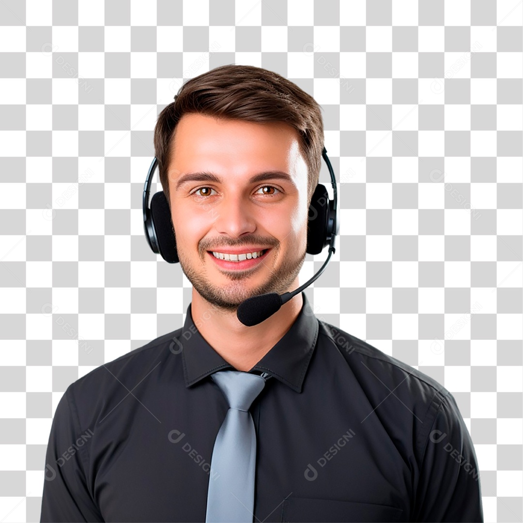 Operador de Telemarketing PNG Transparente
