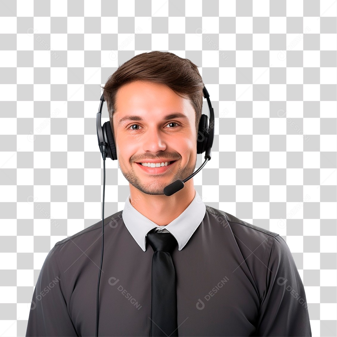 Operador de Telemarketing PNG Transparente