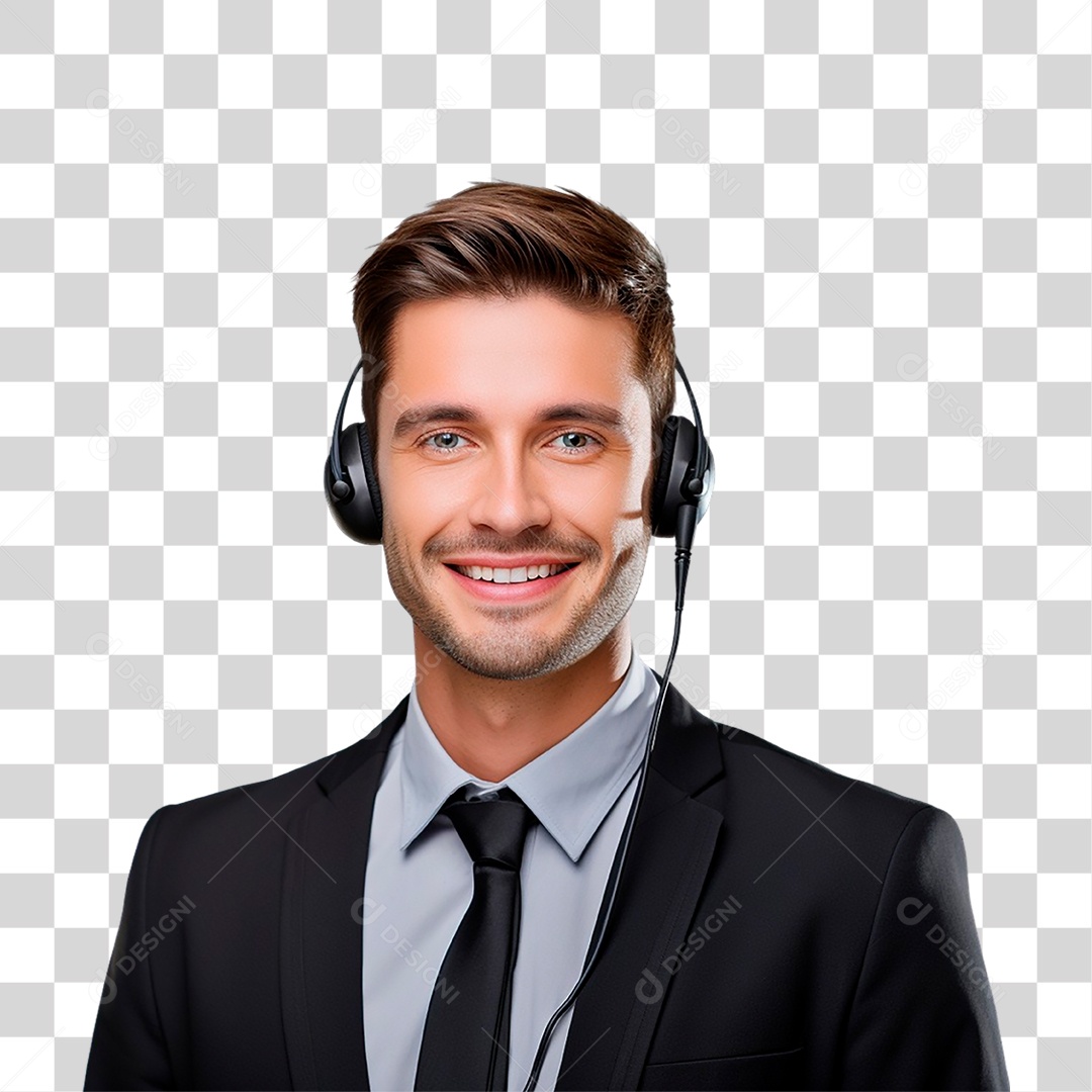 Operador de Telemarketing PNG Transparente