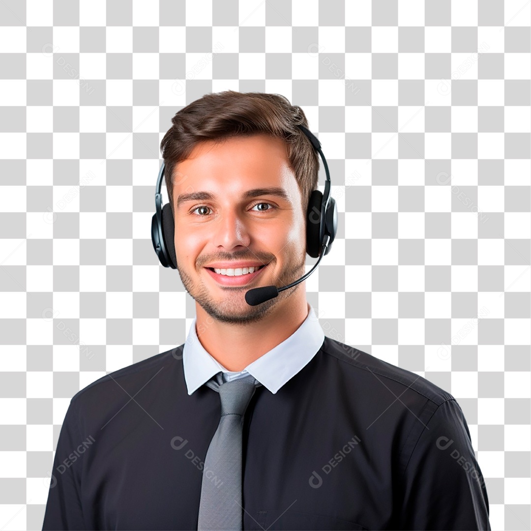 Operador de Telemarketing PNG Transparente