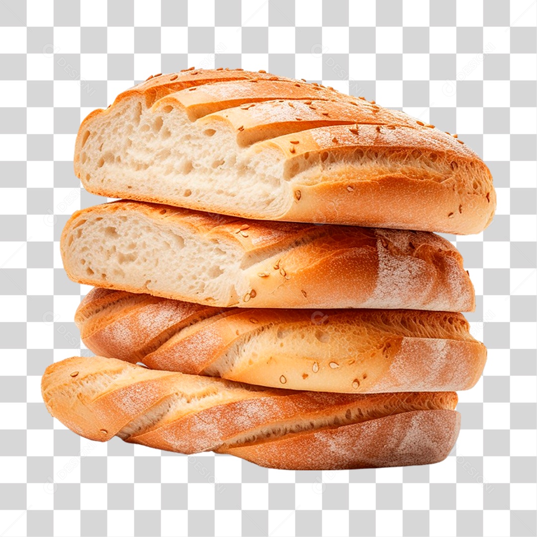 Pilha de Pães PNG Transparente